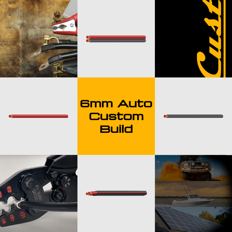 6mm Custom Built Power Cables Custom Power Cables