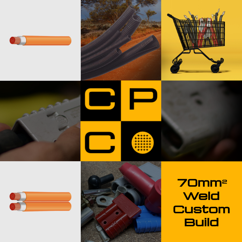 Weld 70mm² Custom Built Jumper & Power Cables Custom Power Cables