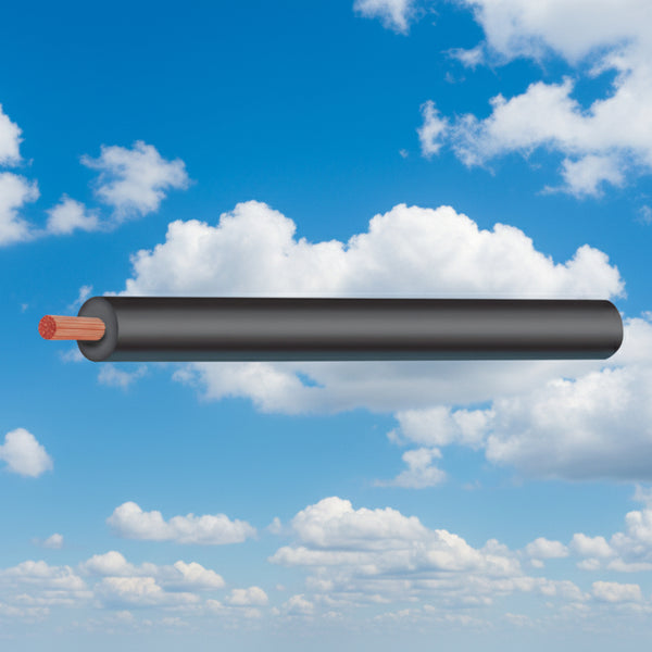 6mm Auto Black Power Cable per Metre