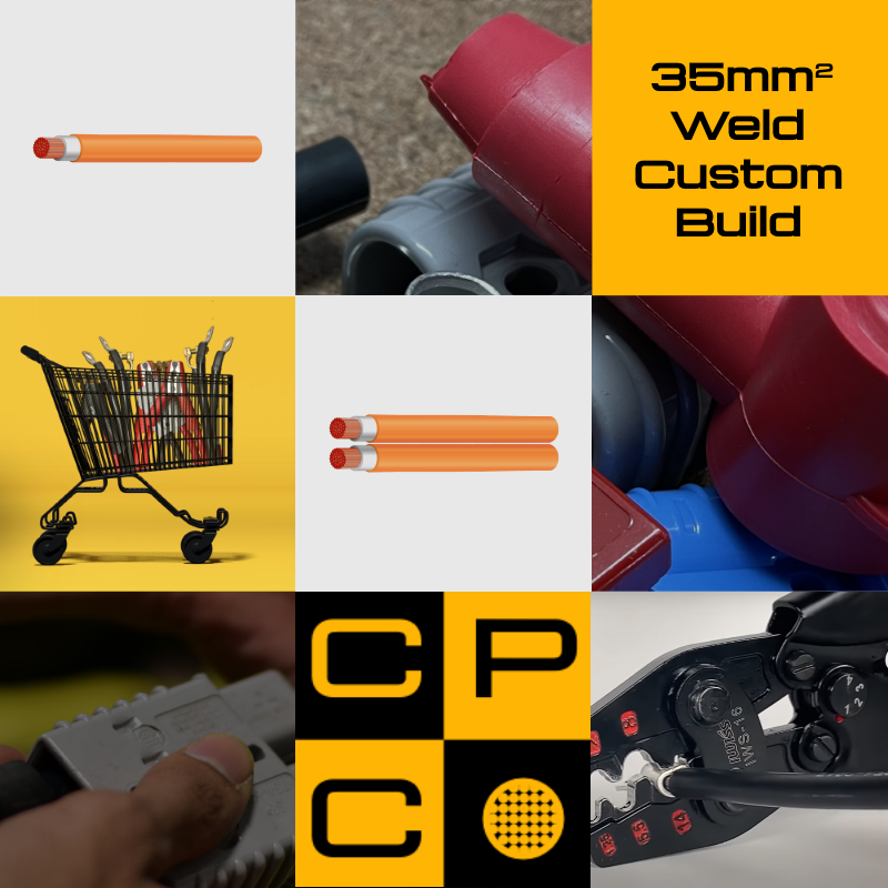 Weld 35mm² Custom Built Jumper & Power Cables Custom Power Cables